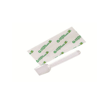 Cucchiaino da gelato e sua busta, palettina compostabile